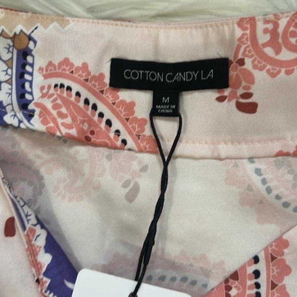 Cotton Candy Paisley Patchwork Skirt size medium Pink and Purple - Picture 2 of 7